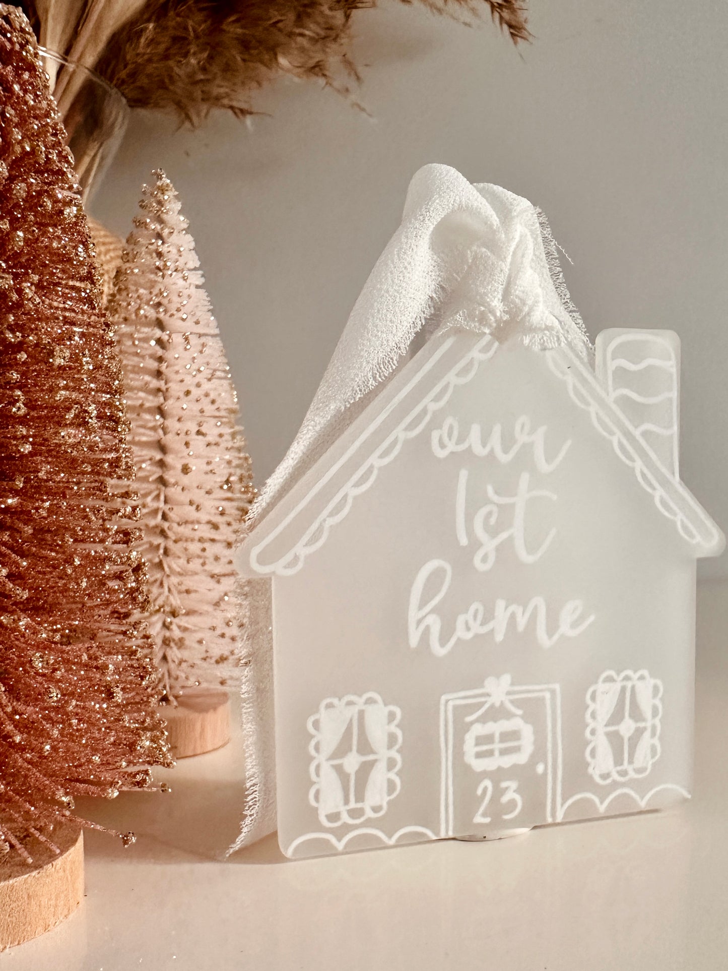 Personalised 'Our First Home' Christmas Ornament
