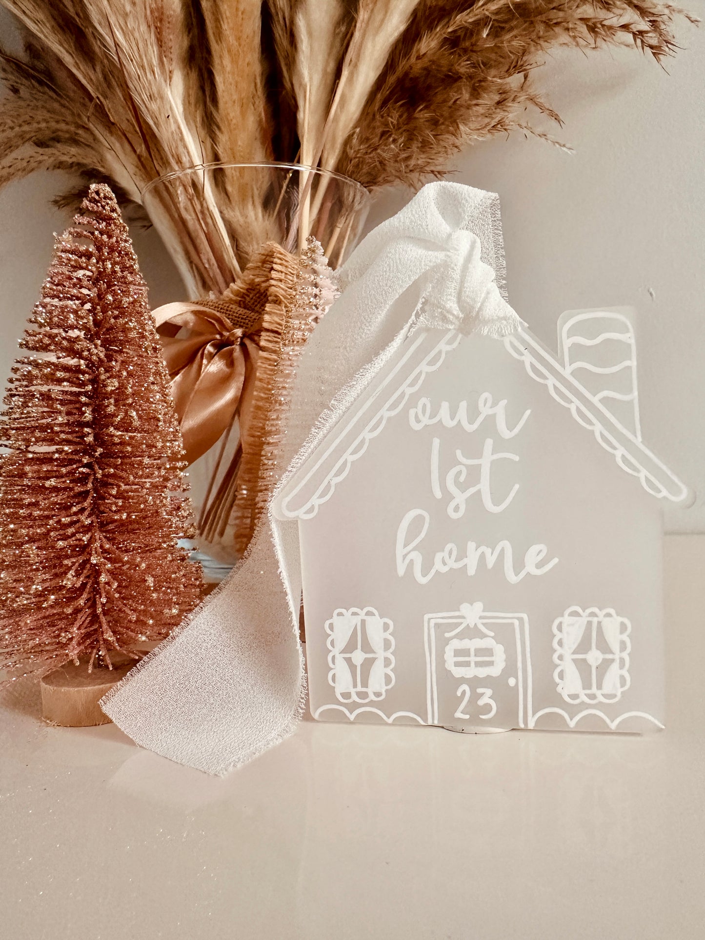 Personalised 'Our First Home' Christmas Ornament