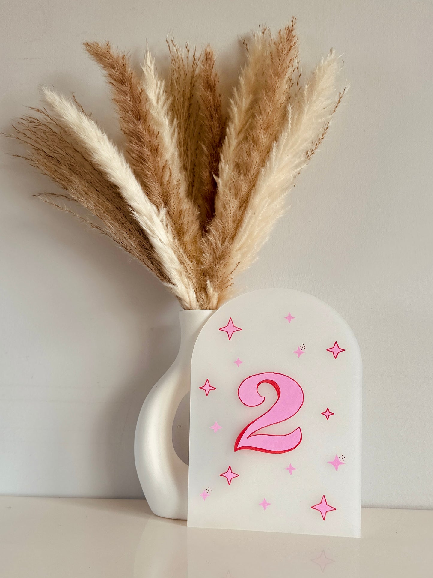 Retro Inspired Table Numbers