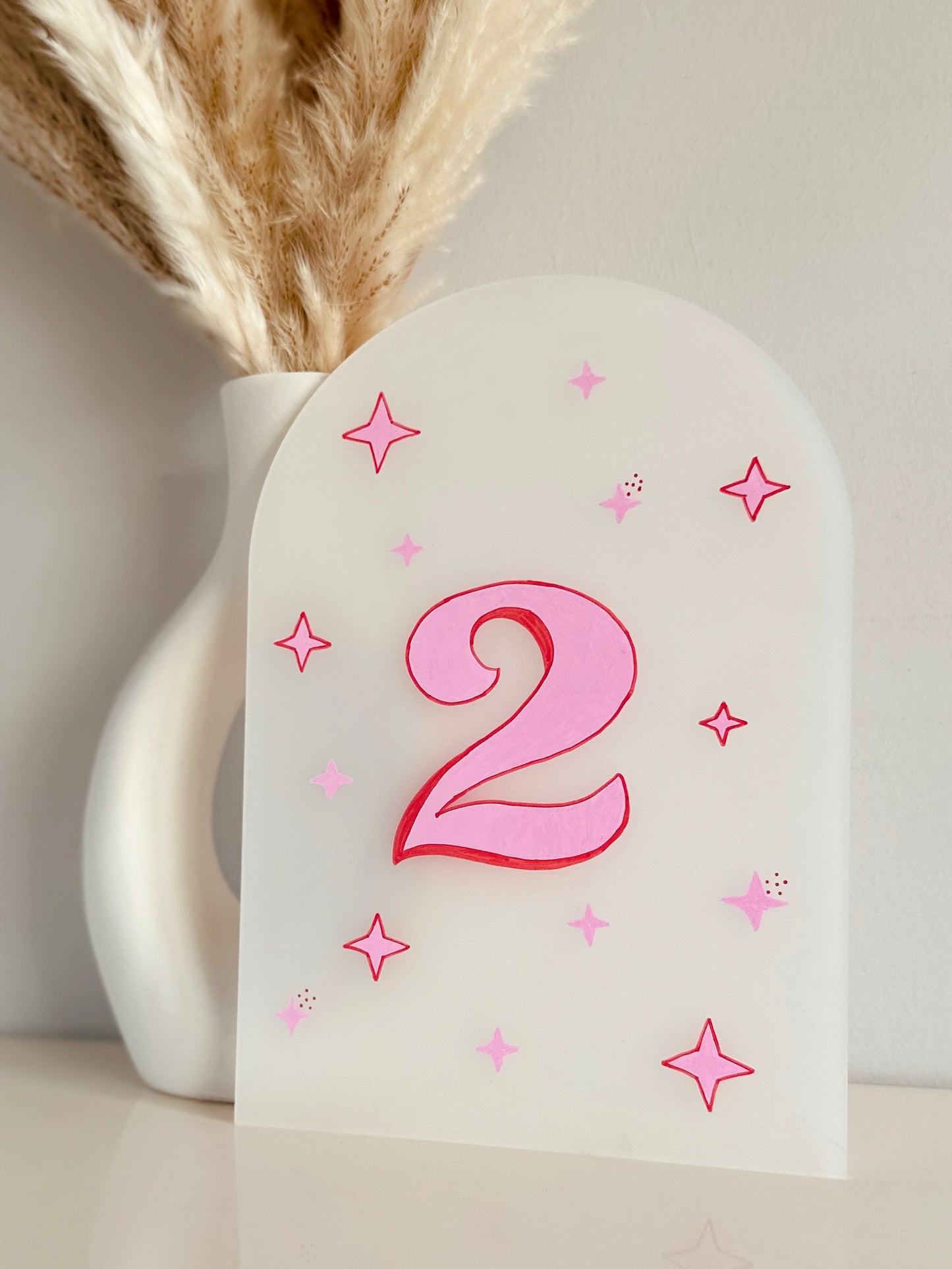 Retro Inspired Table Numbers