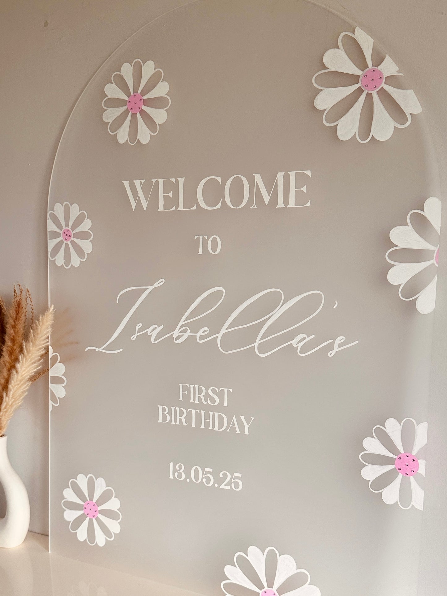 Floral Birthday Sign