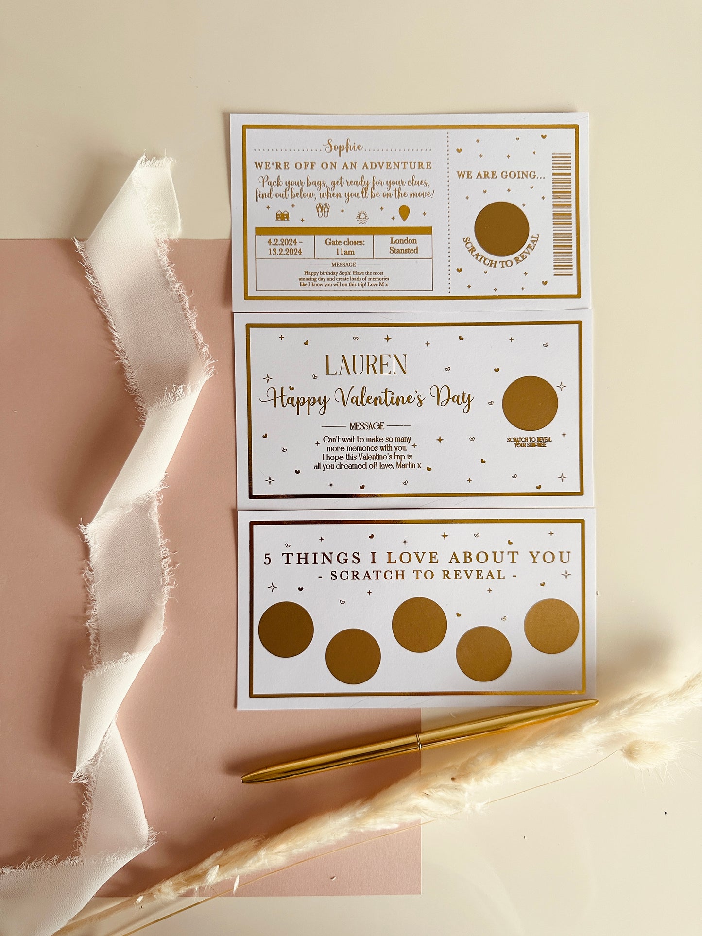 Things I Love About You Scratch-to-Reveal Card