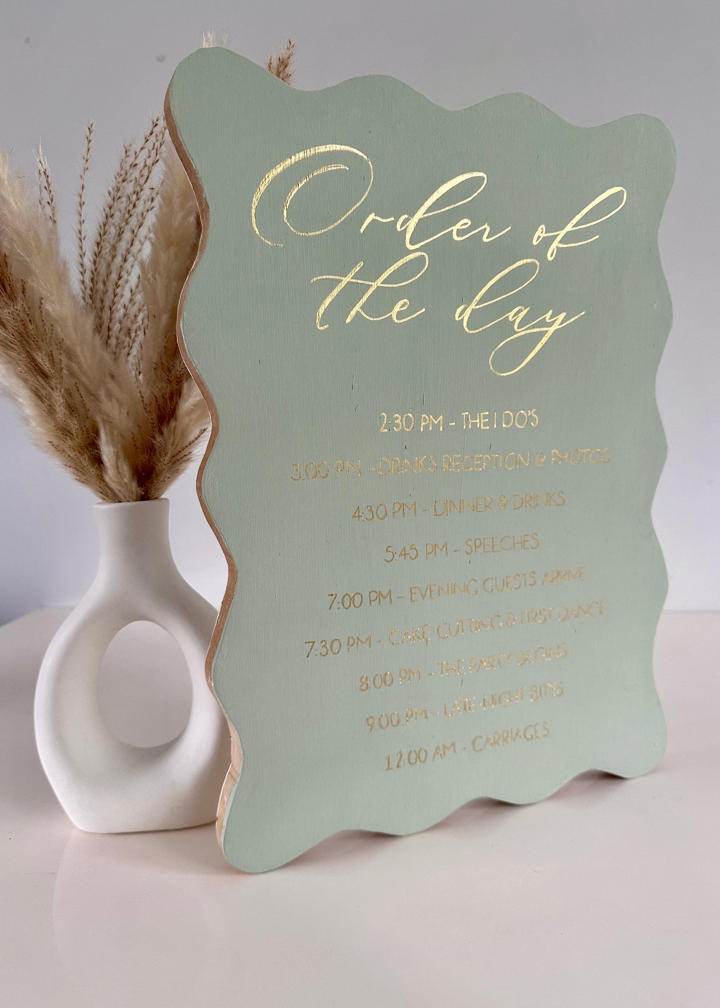 Order of the Day Sign