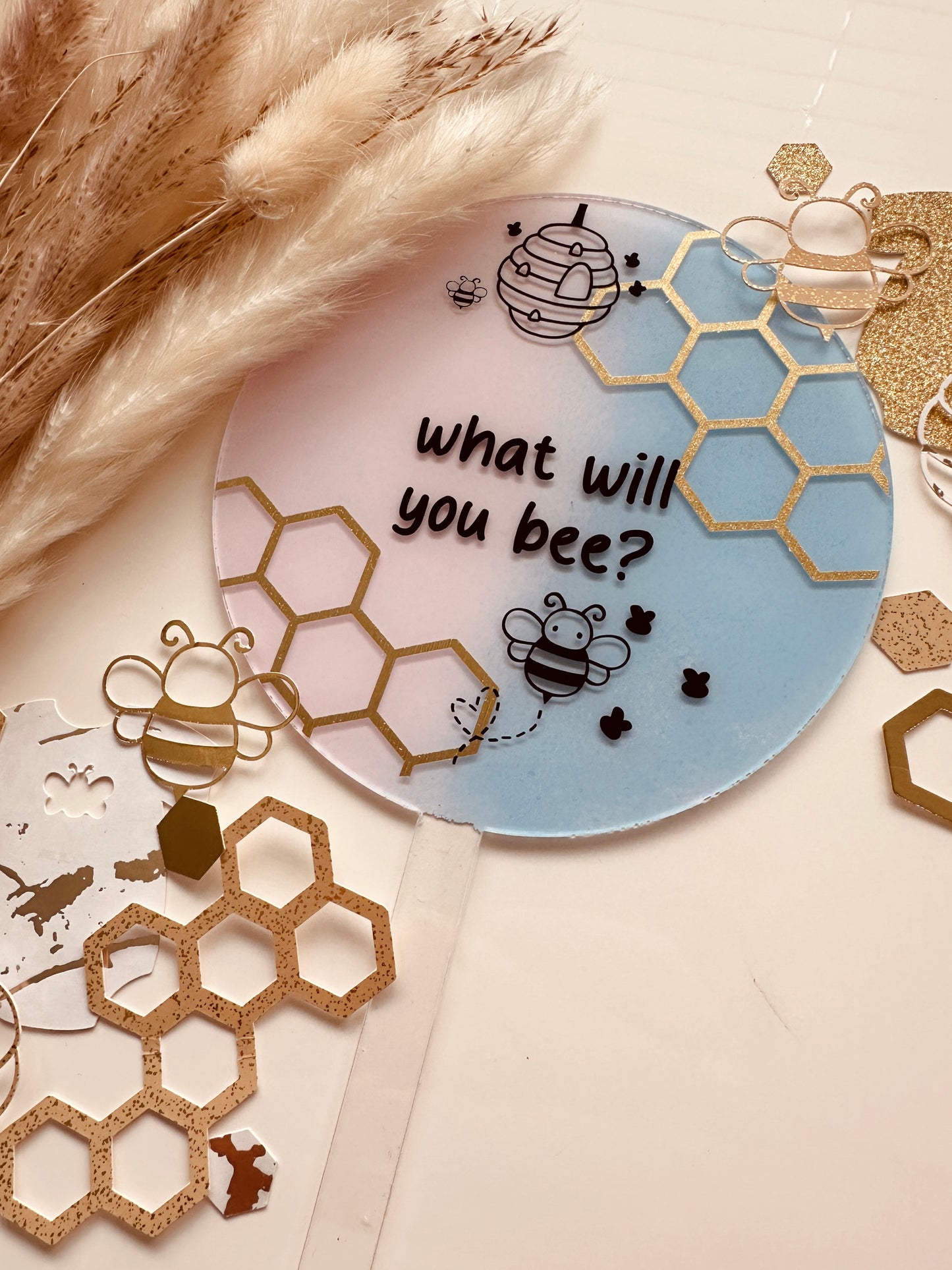 What Will You Bee Cake Topper