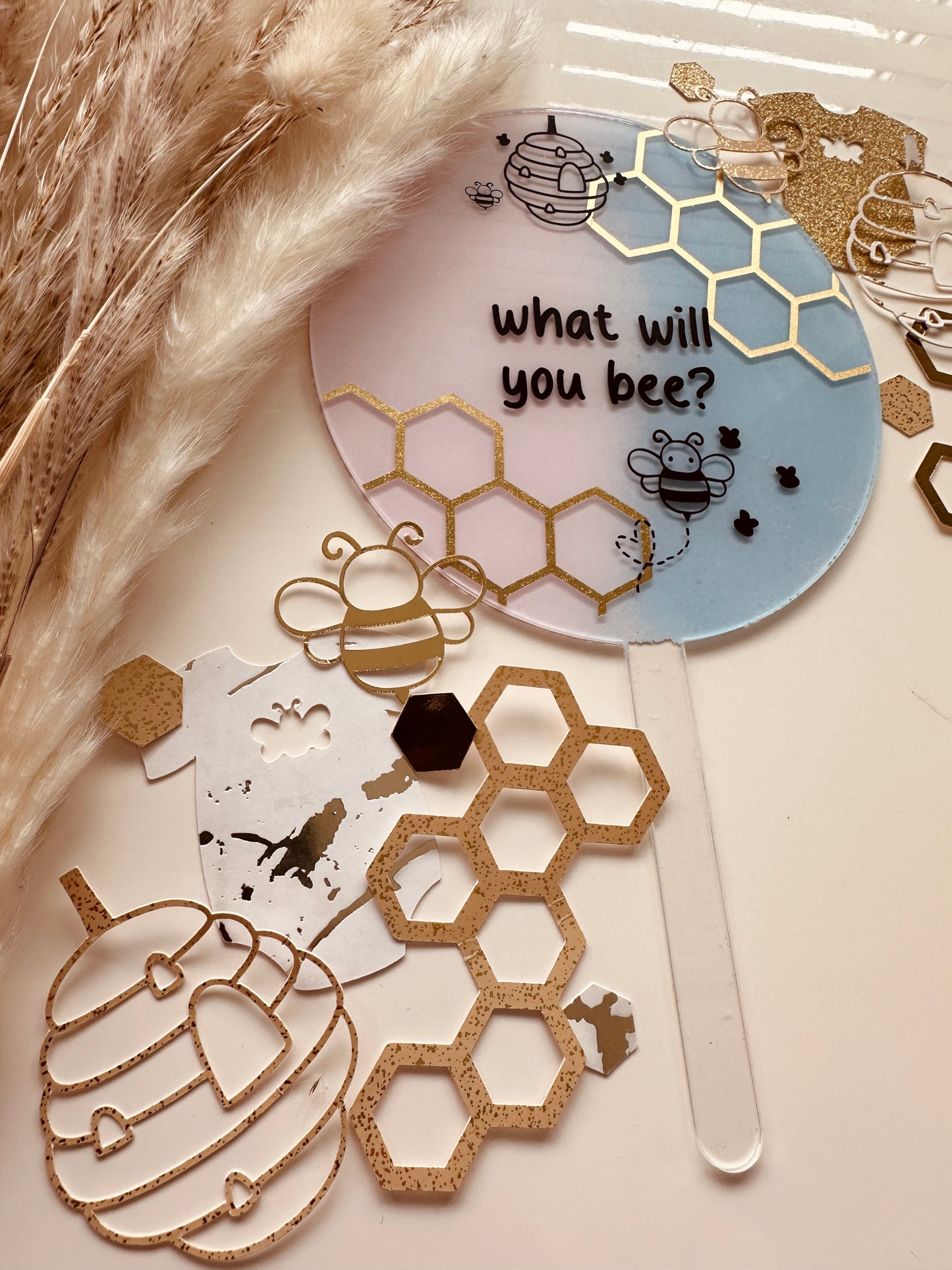 What Will You Bee Cake Topper