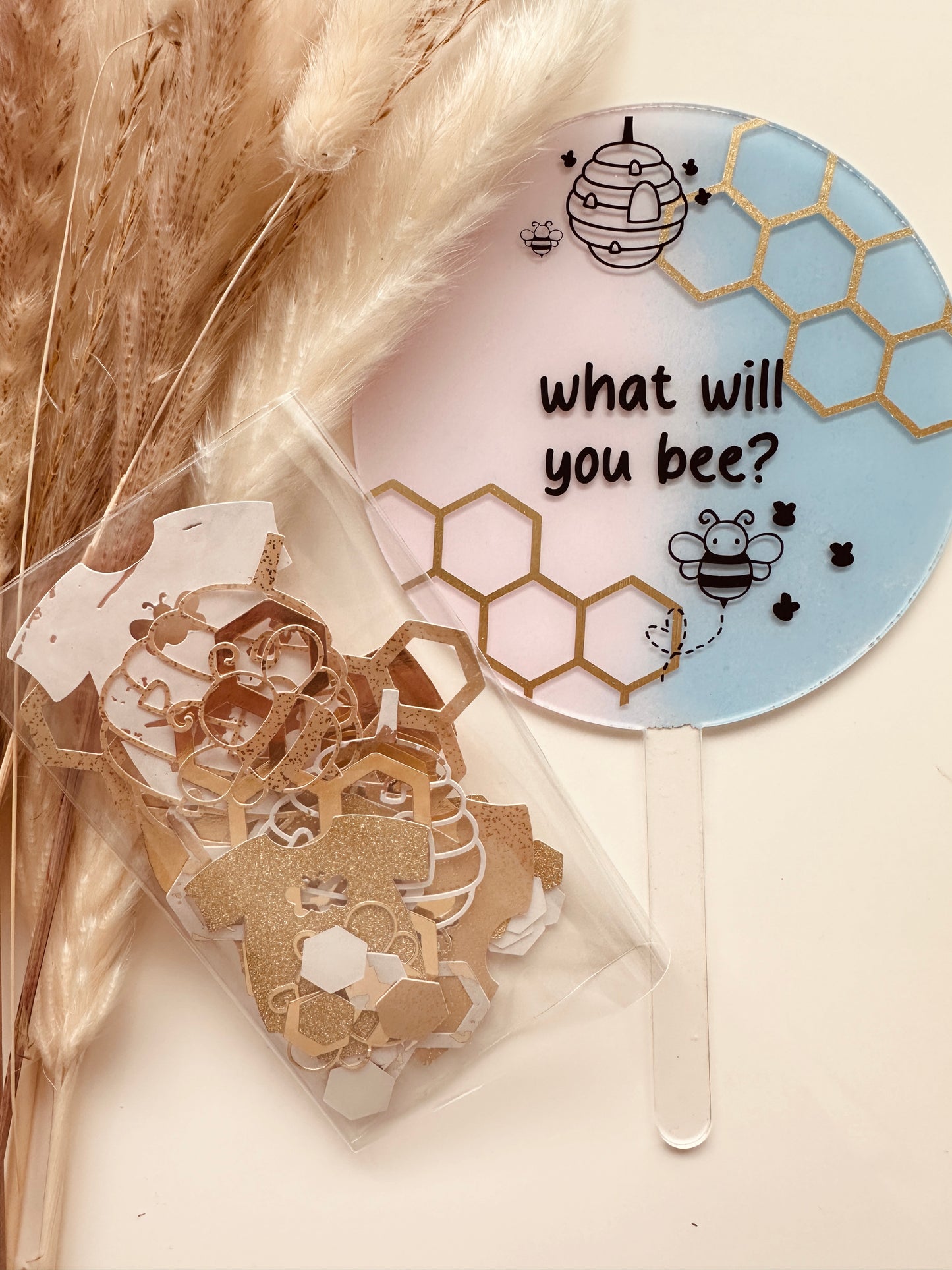 What Will You Bee Cake Topper