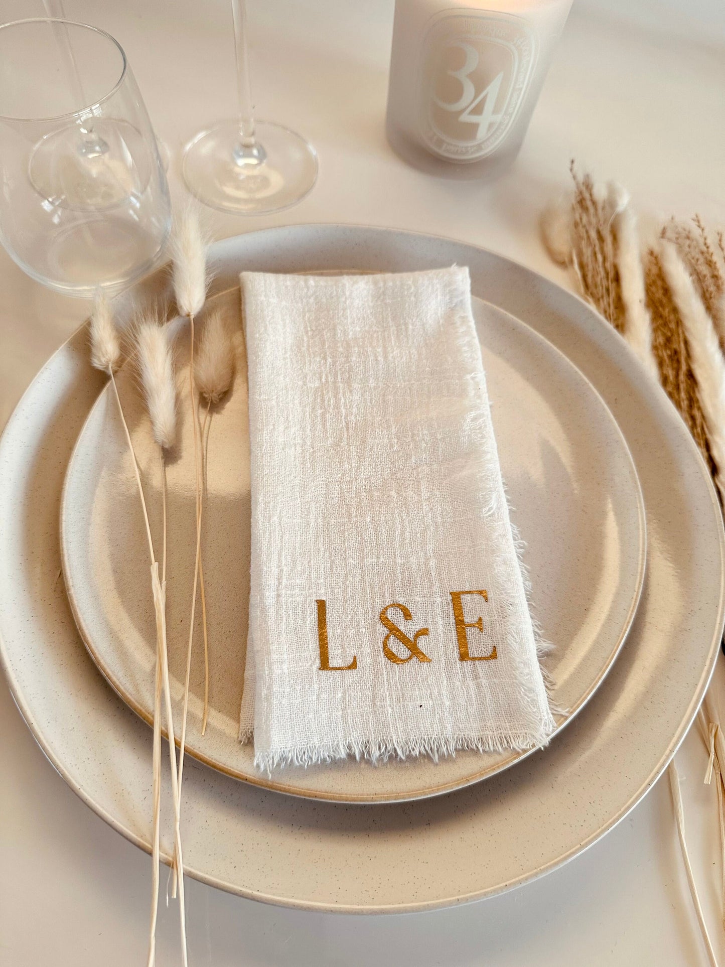 Personalised Wedding Napkin