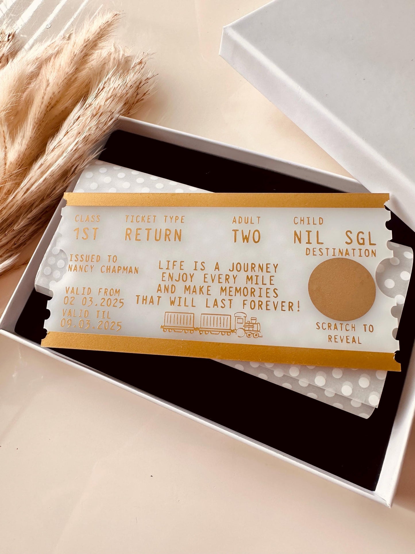 Personalised Surprise Train Ticket