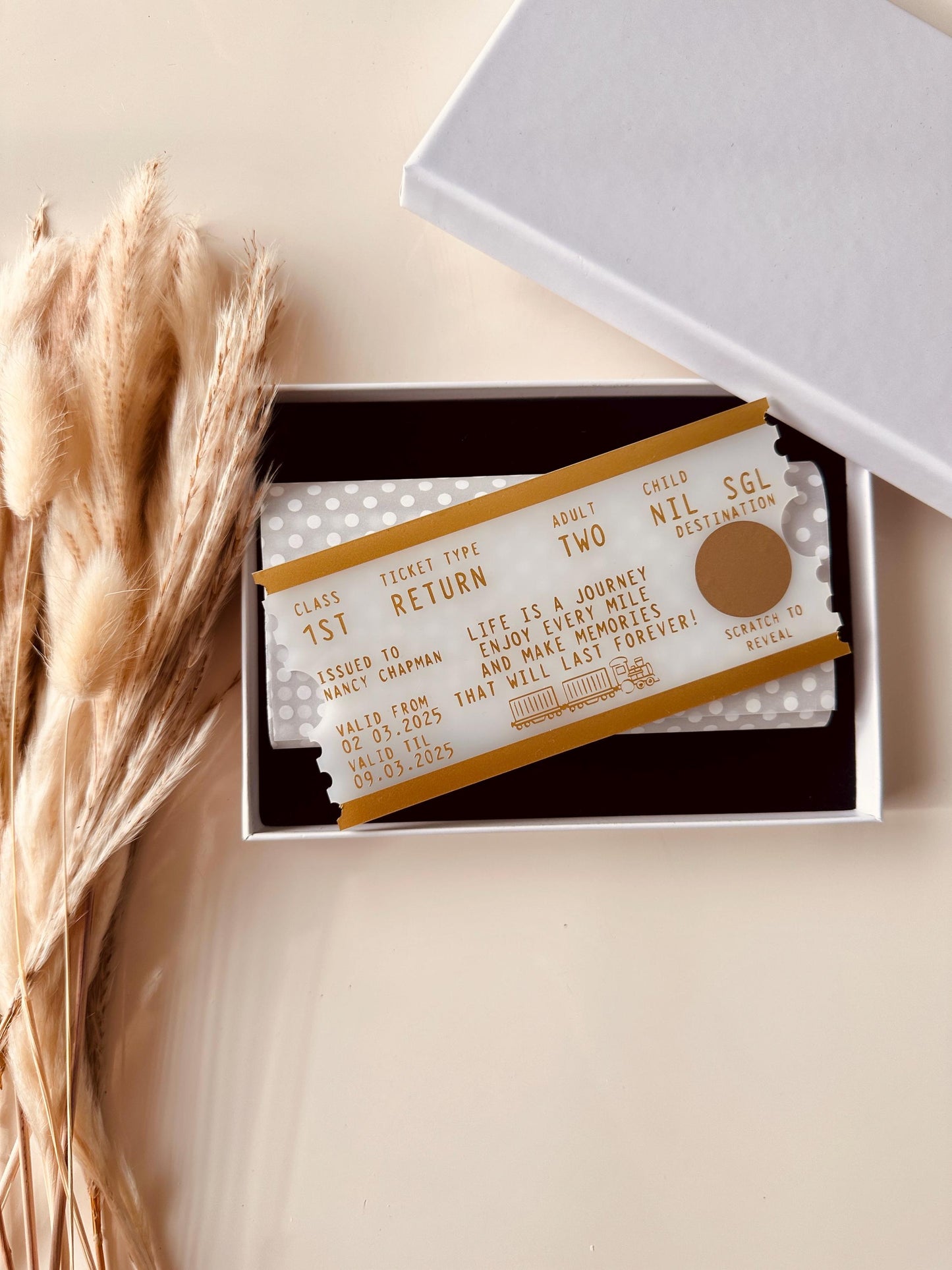 Personalised Surprise Train Ticket