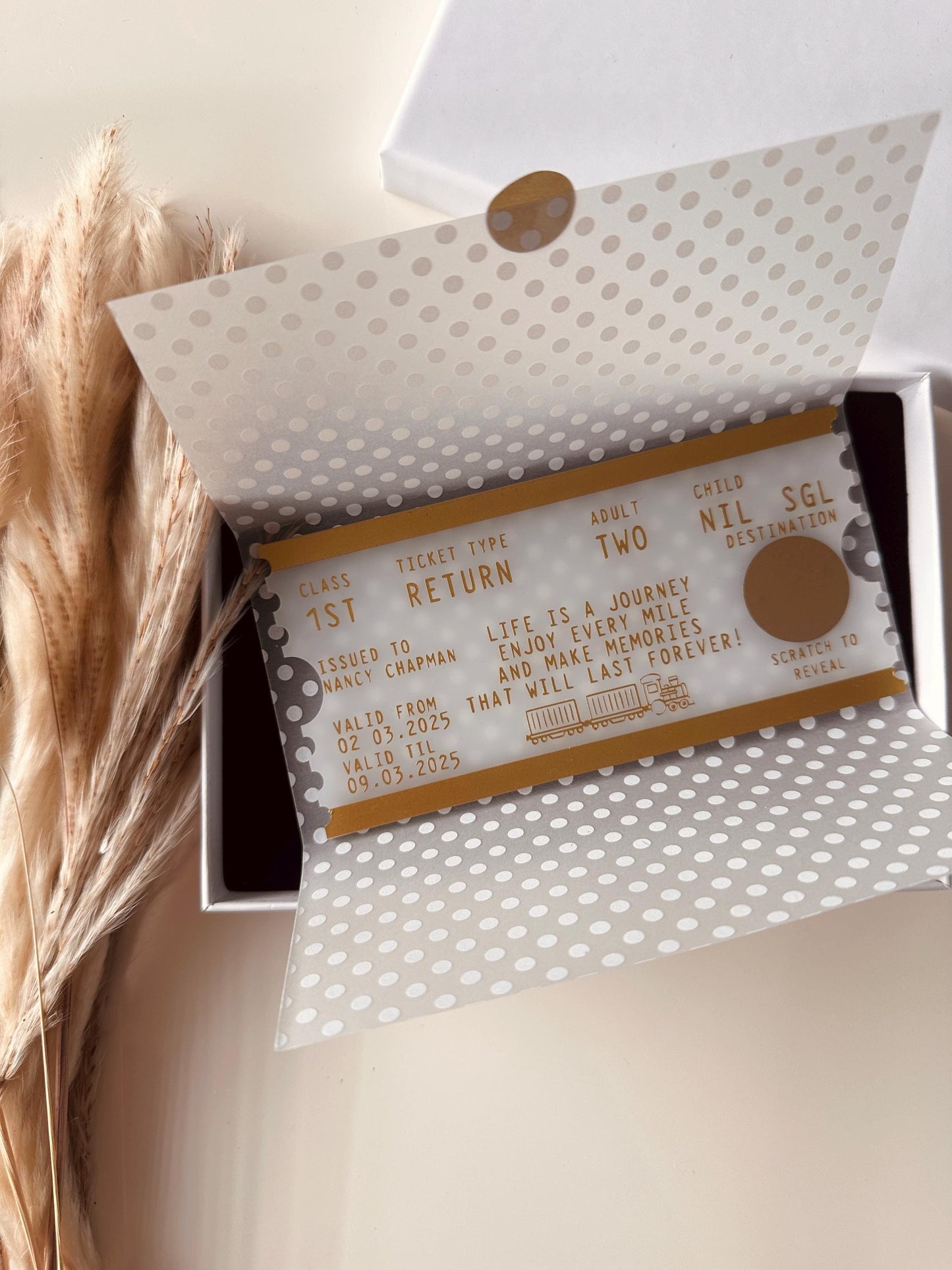 Personalised Surprise Train Ticket