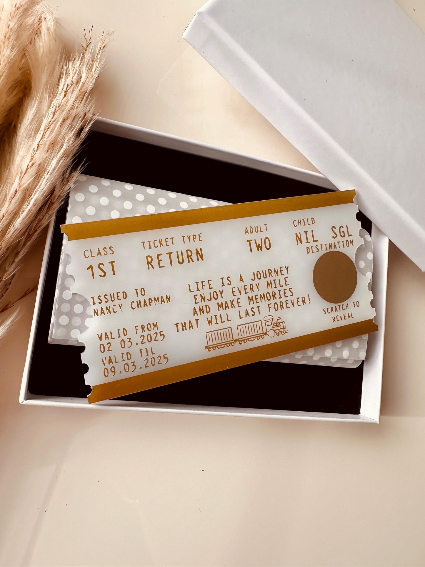 Personalised Surprise Train Ticket