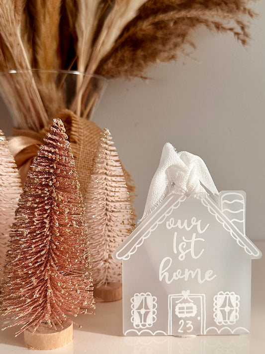 Personalised 'Our First Home' Christmas Ornament