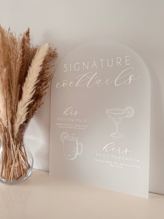 Test Product- Cocktail Sign