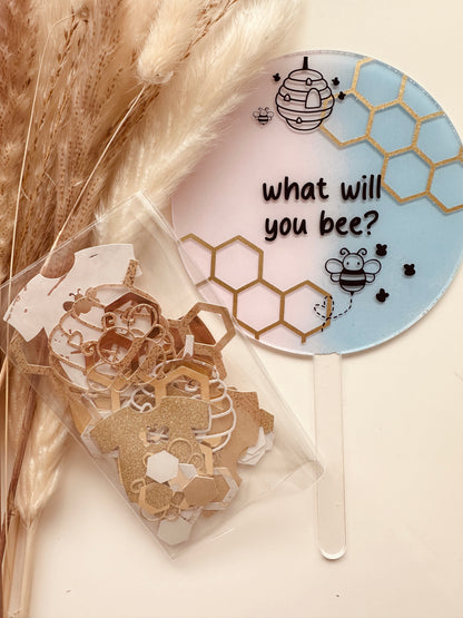What Will You Bee Cake Topper