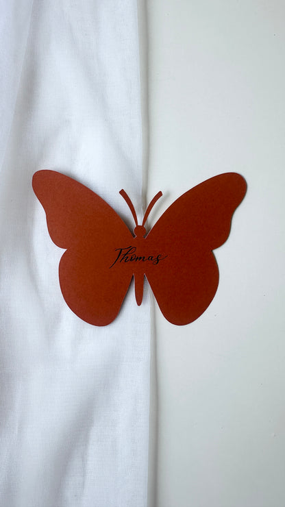 Orange Butterfly Place Cards- Assorted Shades