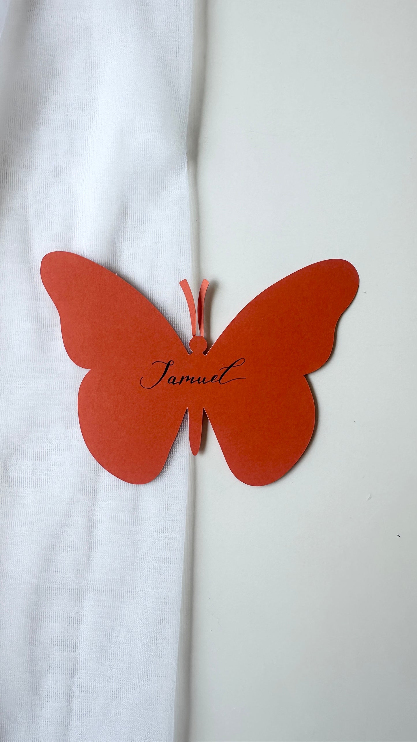 Orange Butterfly Place Cards- Assorted Shades