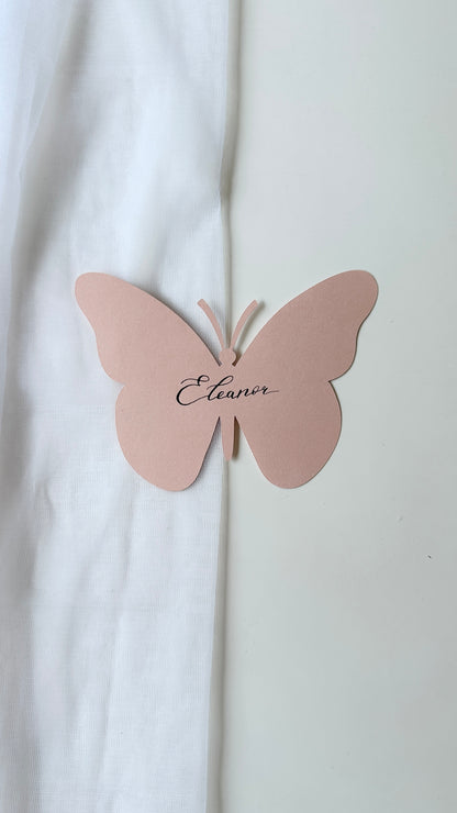 Orange Butterfly Place Cards- Assorted Shades
