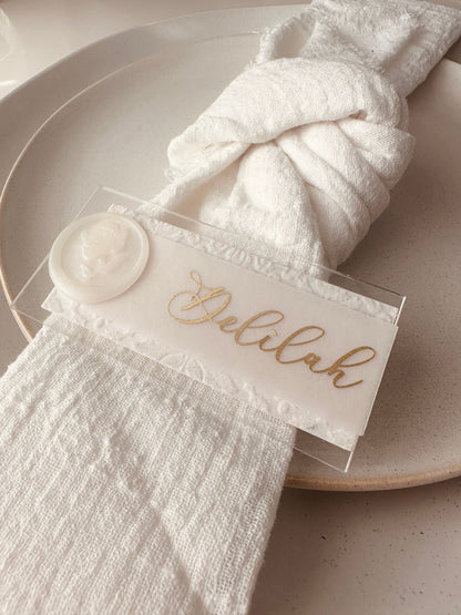 Vellum Name Cards