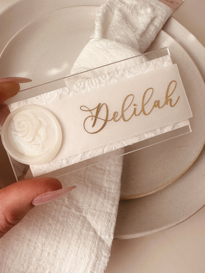 Vellum Name Cards